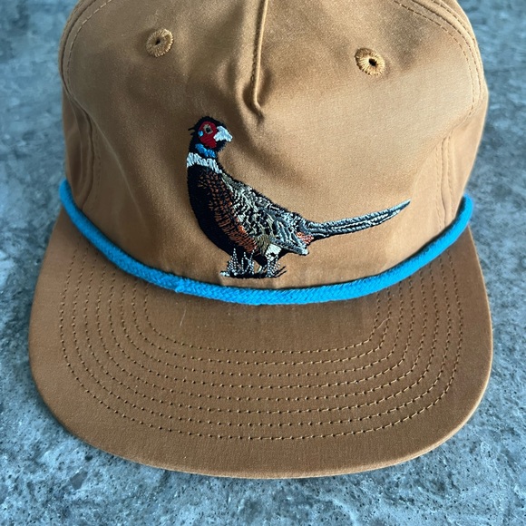 Duck Camp Tan Cap with Pheasant Embroidery - Picture 1 of 2
